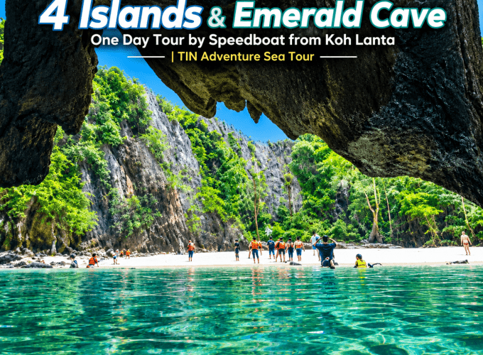 4 Islands & Emerald Cave One Day Tour by Speedboat from Koh Lanta | TIN Adventure Sea Tour