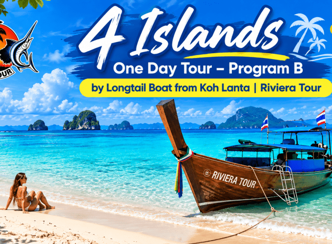 4 Islands One Day Tour – Program B by Longtail Boat from Koh Lanta | Riviera Tour