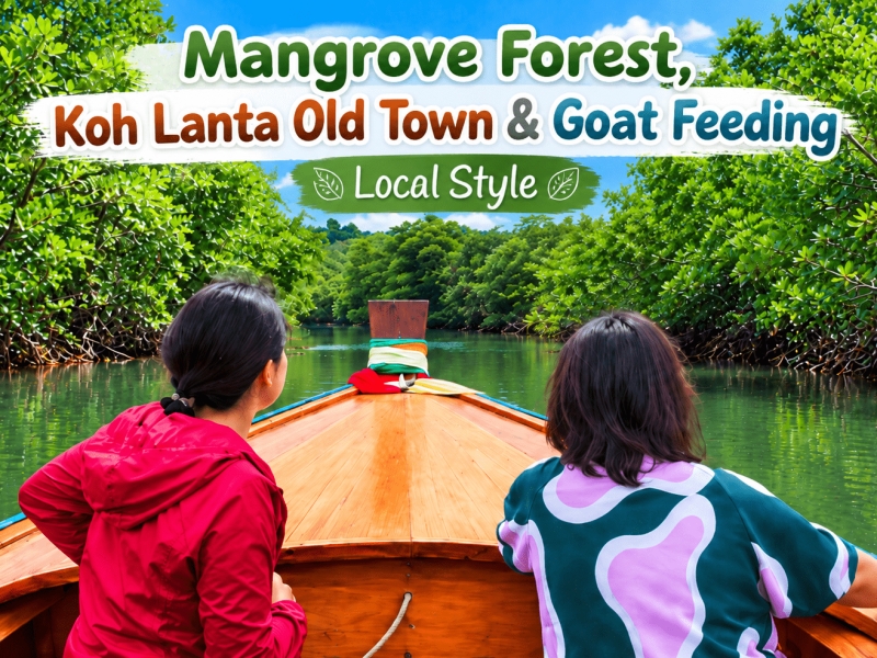 Mangrove Forest, Koh Lanta Old Town & Goat Feeding | Local Style