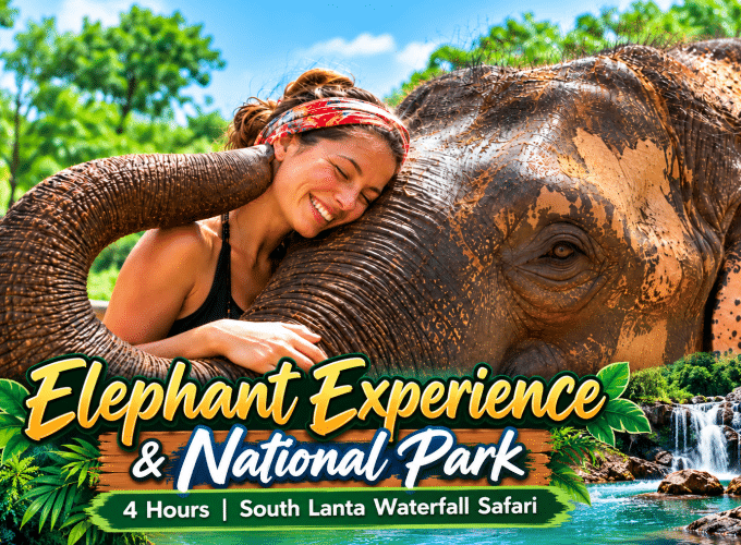 Elephant Experience & National Park 4 Hours | South Lanta Waterfall Safari